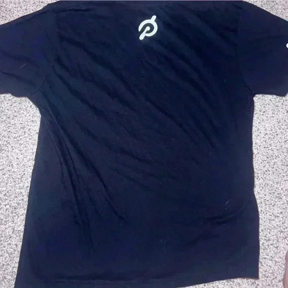 Peloton 100 ride milestone black tshirt size S unisex - Picture 6 of 7